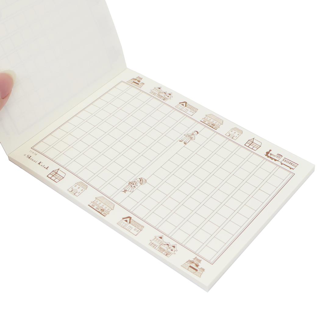 Shinzi Katoh シンジ カトウ メモ帳 ミニミニ原稿用紙 坊ちゃん 文学を綴る 木野瀬印刷 夏目漱石 おしゃれ 文具 グッズ メール便可 シネマコレクション