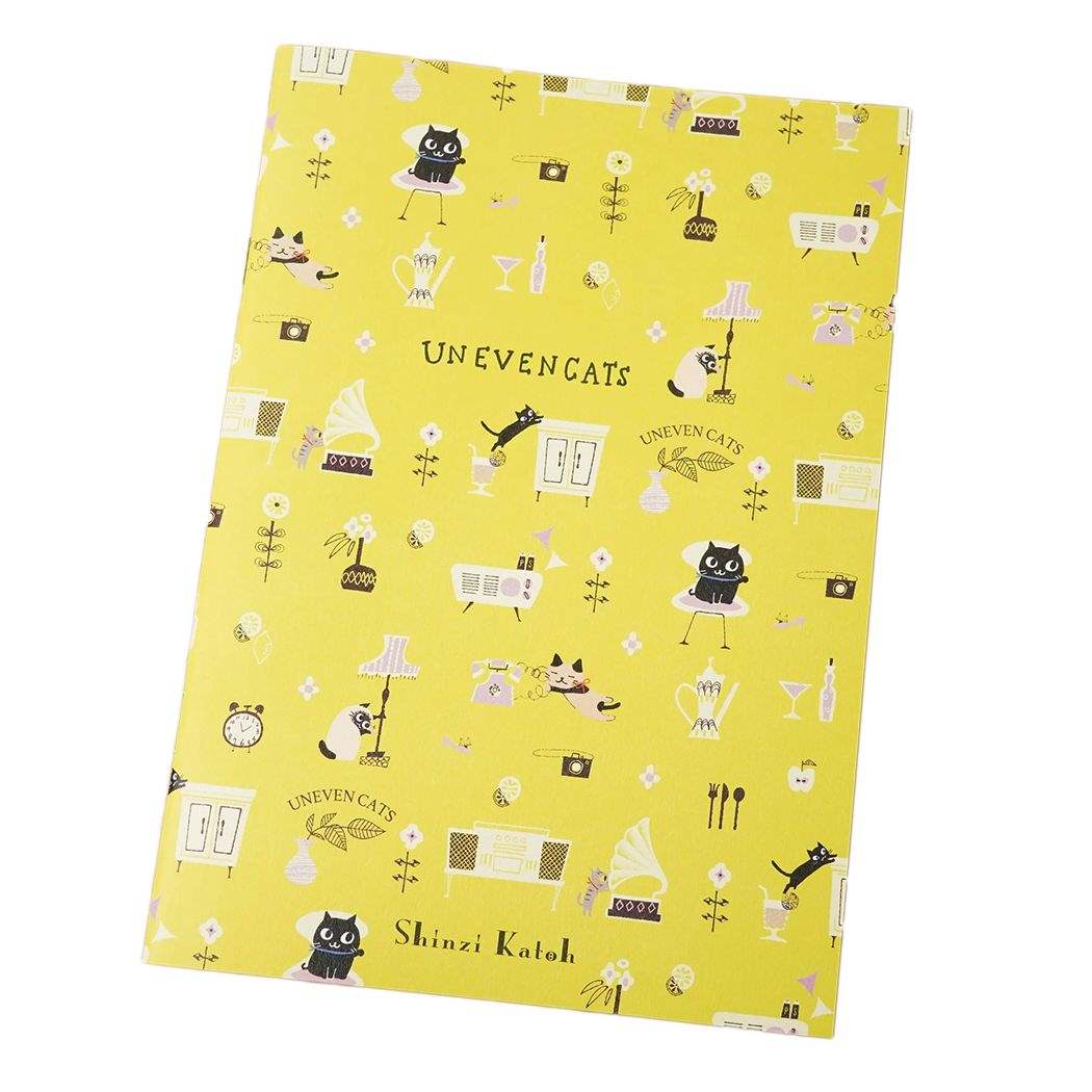 横罫ノート ノートA5 UNEVEN CATS room 木野瀬印刷 ミニノート かわいい グッズ メール便可 シネマコレクション