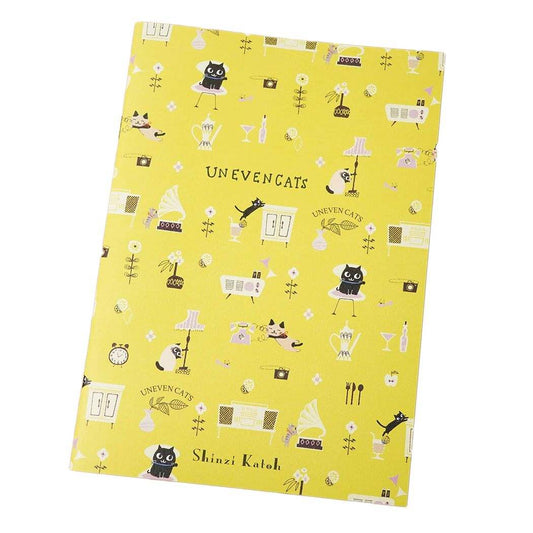 横罫ノート ノートA5 UNEVEN CATS room 木野瀬印刷 ミニノート かわいい グッズ メール便可 シネマコレクション