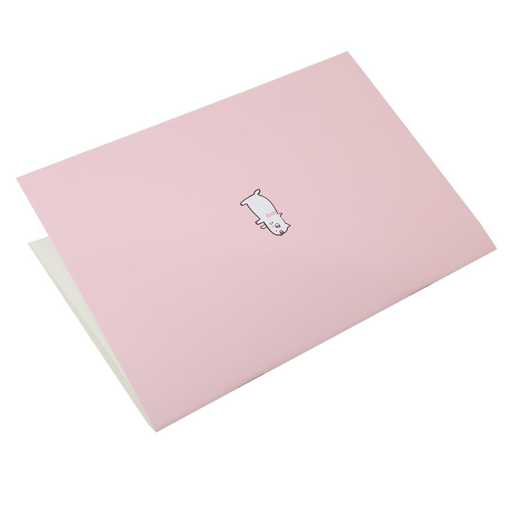 キャットヒル 横罫ノート ノートB6 ピンク 木野瀬印刷 文具 かわいい グッズ メール便可 シネマコレクション