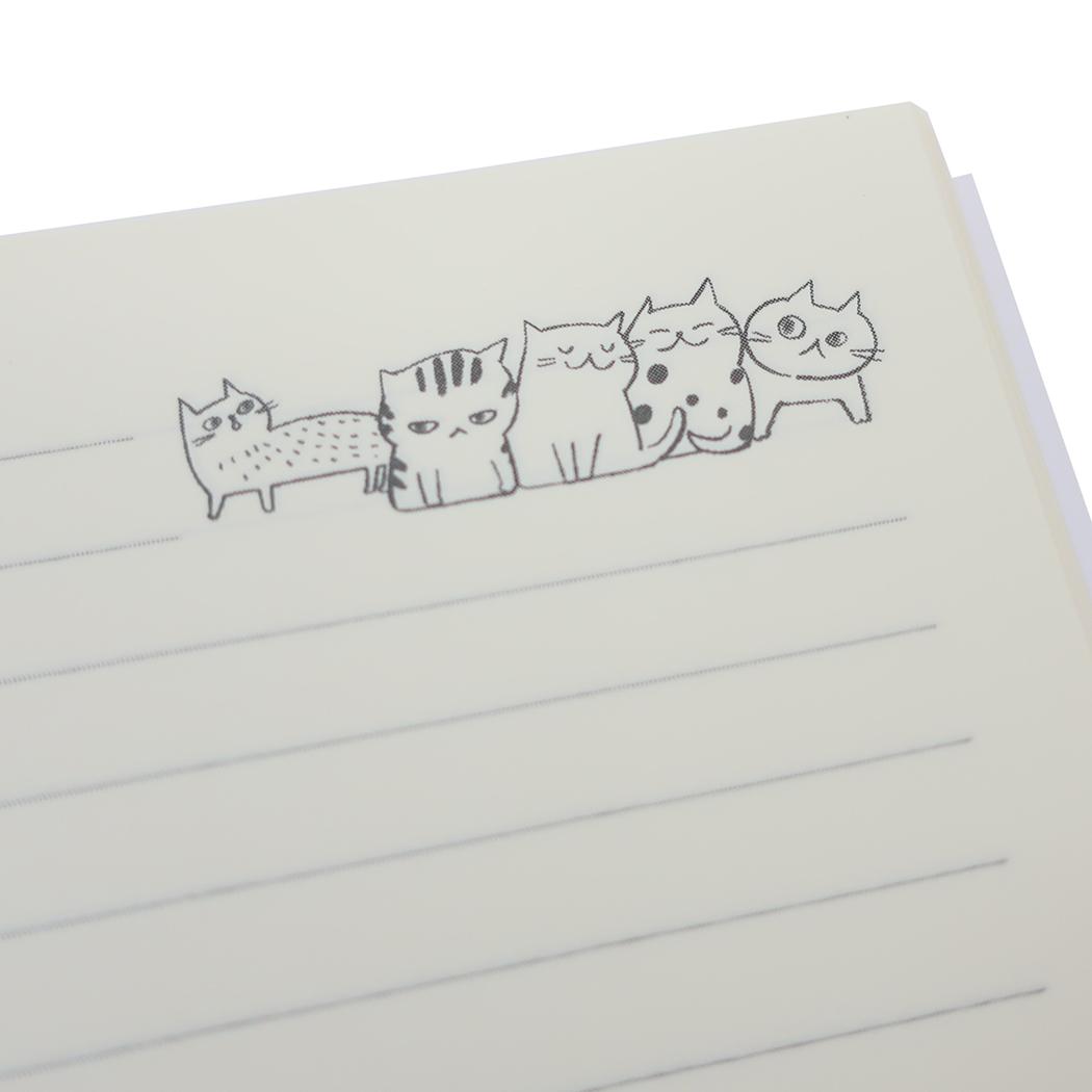 キャットヒル 横罫ノート ノートB6 ピンク 木野瀬印刷 文具 かわいい グッズ メール便可 シネマコレクション