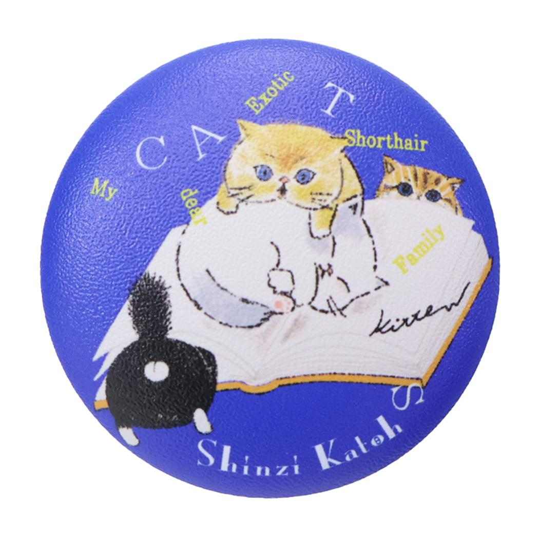 Shinzi Katoh シンジ カトウ カンバッジ ぷにぷに缶バッジ 読書 木野瀬印刷 コレクション雑貨 かわいい グッズ メール便可 シネマコレクション