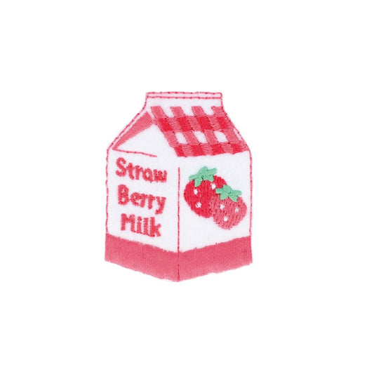 ワッペン アイロンパッチ イチゴミルク 新入学 お気に入りシリーズ 清原 手芸用品 アイロン接着 入園 幼稚園 小学生 キッズ 子ども グッズ メール便可 シネマコレクション
