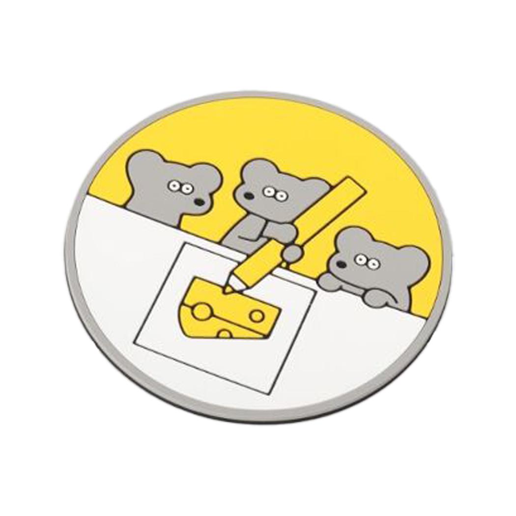 ねずみのANDY キッチン雑貨 ラバーコースター イエロー アンディ ロータスウイング プレゼント キャラクター グッズ メール便可 シネマコレクション