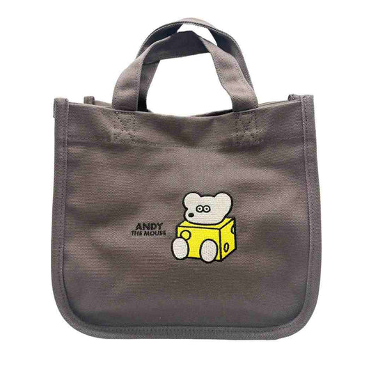 ねずみのANDY ランチバッグ ミニランチ刺繍バッグ CG アンディ ロータスウイング プレゼント キャラクター グッズ メール便可 シネマコレクション