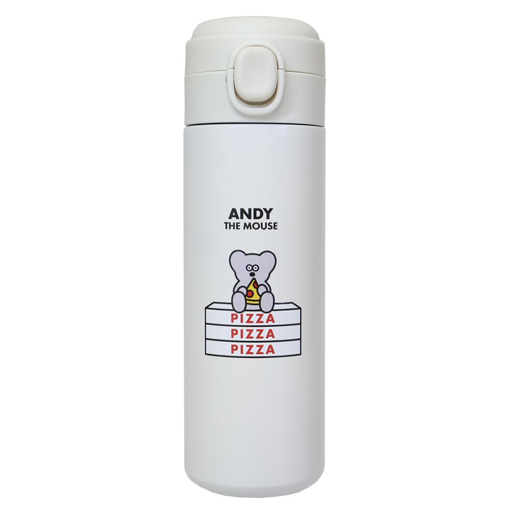 ねずみのANDY 保温保冷水筒 ワンタッチステンレスボトル 450ml アイボリー IV アンディ ロータスウイング 新学期準備 キャラクター グッズ シネマコレクション