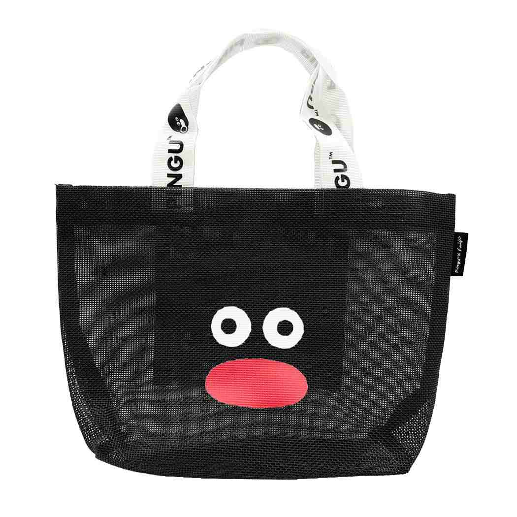 PINGUx松本セイジ トートバッグ メッシュバッグSサイズ BK ロータスウイング 手提げかばん キャラクター グッズ メール便可 シネマコレクション