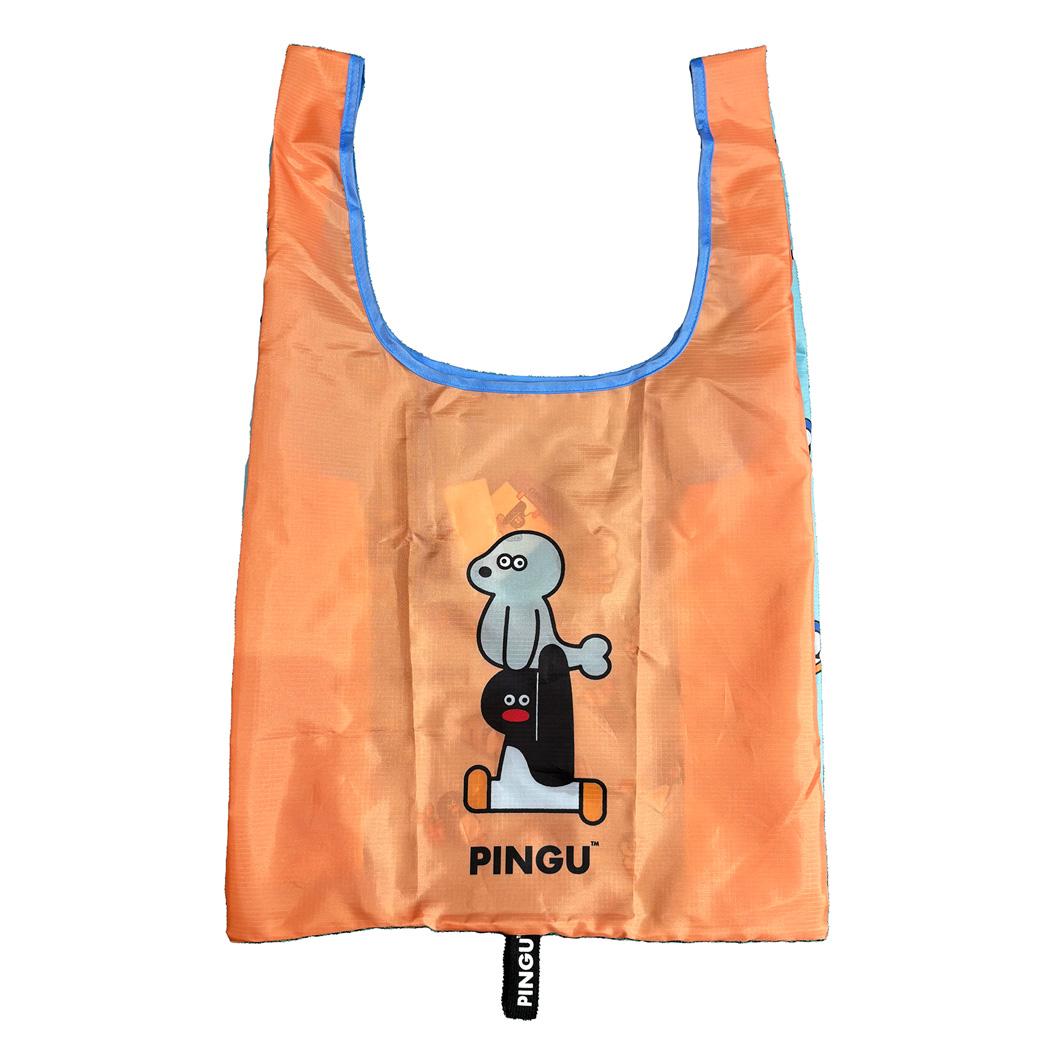 PINGUx松本セイジ ショッピングバッグ エコバッグMサイズ OR ロータスウイング お買い物かばん キャラクター グッズ メール便可 シネマコレクション