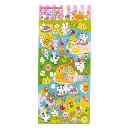 シールシート ぷにっちょポップシール アニマル 尾上萬 スマホデコ デコシール グッズ メール便可 シネマコレクション