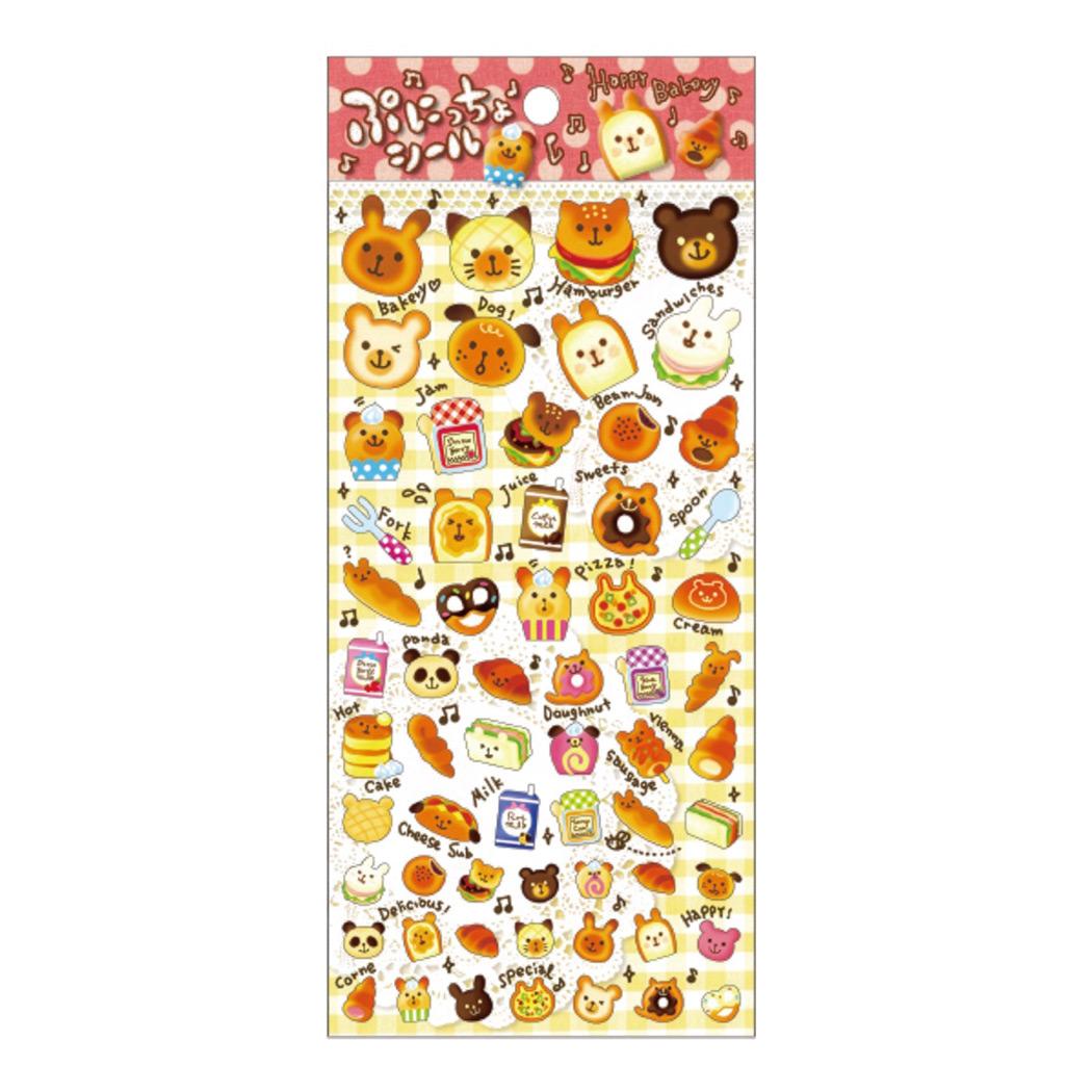 シールシートぷにっちょポップシールハッピーベーカリー尾上萬スマホデコデコシールグッズメール便可シネマコレクション