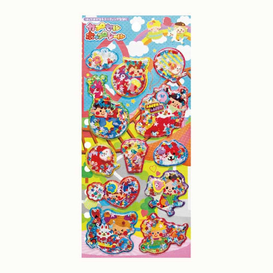 シールシート カプセルポップシール 遊園地 尾上萬 スマホデコ デコシール グッズ メール便可 シネマコレクション