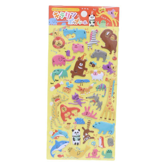 シールシート キラリンポップシール アニマル 尾上萬 スマホデコ デコシール グッズ メール便可 シネマコレクション