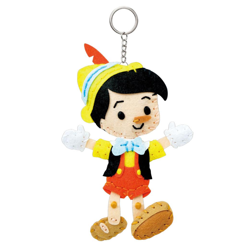 ピノキオ 手芸用品 はじめてのソーイングキット キーホルダーシリーズ ディズニー 尾上萬 ハンドメイド 裁縫 キャラクター グッズ メール便可 シネマコレクション
