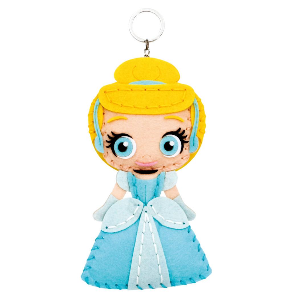 シンデレラ 手芸用品 はじめてのソーイングキット キーホルダーシリーズ ディズニープリンセス 尾上萬 ハンドメイド 裁縫 キャラクター グッズ メール便可 シネマコレクション
