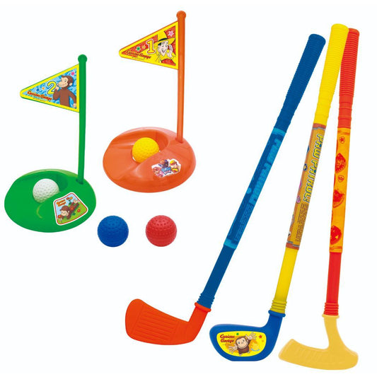 おさるのジョージ おもちゃ ハッピーゴルフセット 尾上萬 玩具 屋内遊び 絵本キャラクター グッズ シネマコレクション