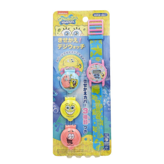 スポンジボブ 子供用腕時計 きせかえ！デジウォッチ 尾上萬 デジタル腕時計 キャラクター グッズ シネマコレクション