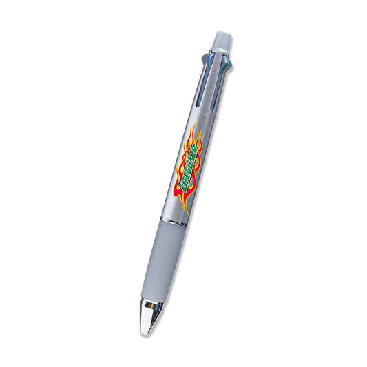 ライフカード LIFEGUARD シャープペン＆黒赤青緑4色ボールペン ジェットストリーム 多機能ペン4＆1 ボール径0.7mm 芯径0.5mm シルバー 三菱鉛筆 新学期準備 筆記用具 事務用品 中学生 高校生 大人 グッズ メール便可 シネマコレクション