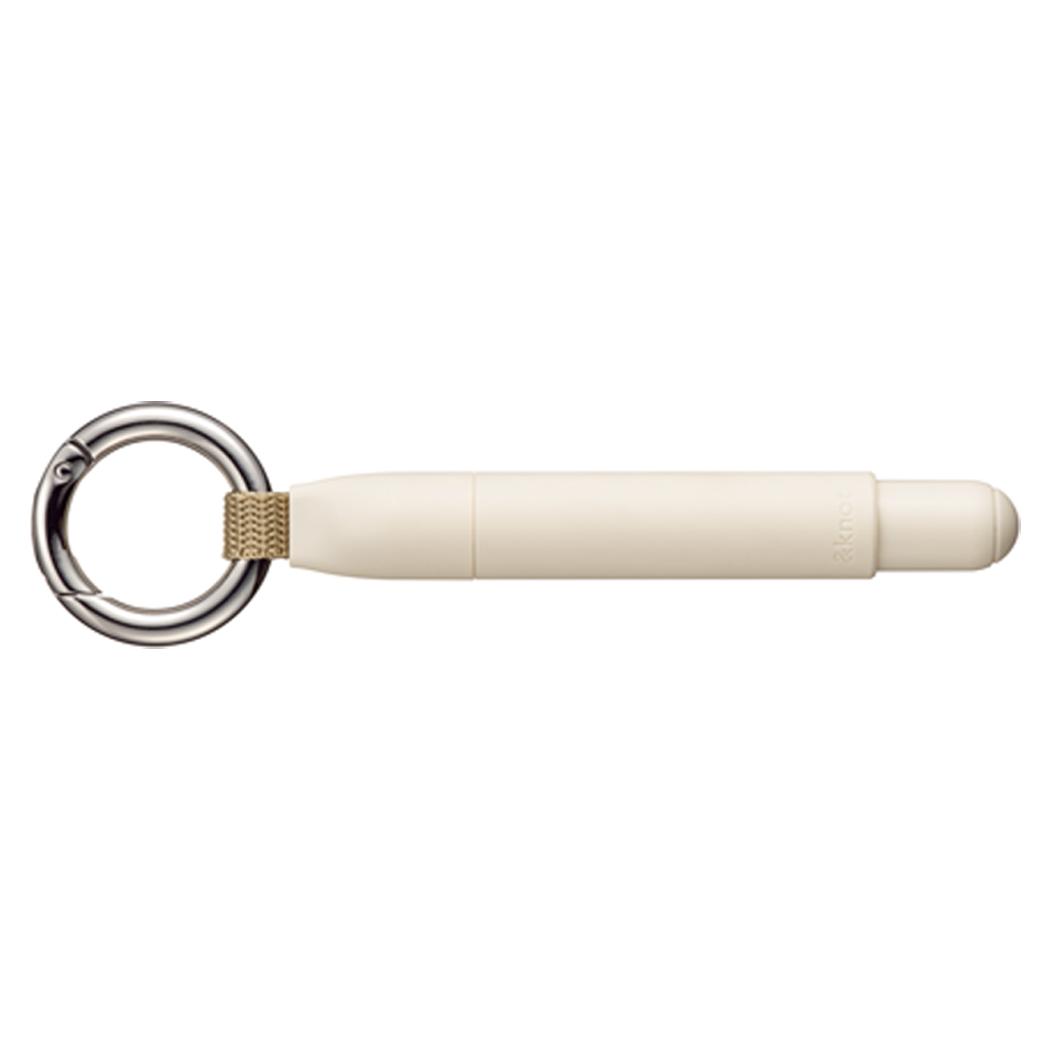 ＆knot ボールペン カラビナ付きボールペン ジェットストリームインサイド 0.5mm スチームホワイト 三菱鉛筆