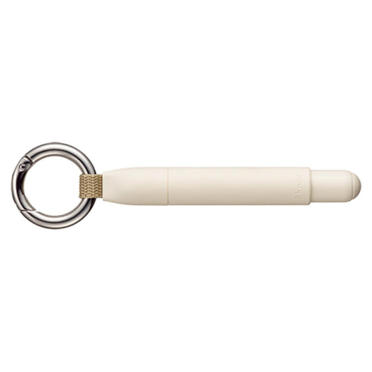 ＆knot ボールペン カラビナ付きボールペン ジェットストリームインサイド 0.5mm スチームホワイト 三菱鉛筆