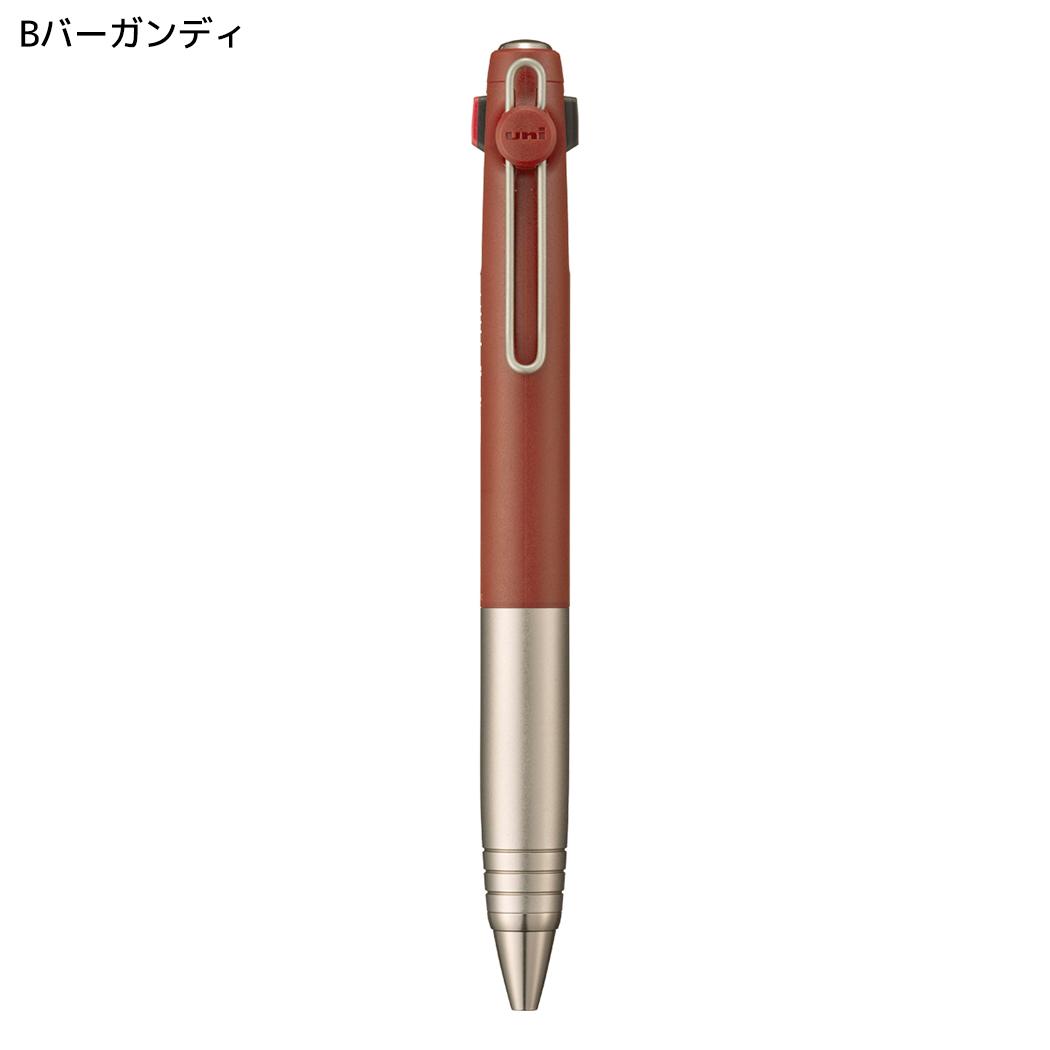 黒赤青3色ボールペン uniball ZENTO 3 0.5mm ユニボール ゼント 3色ボールペン フローモデル Bバーガンディ 三菱鉛筆