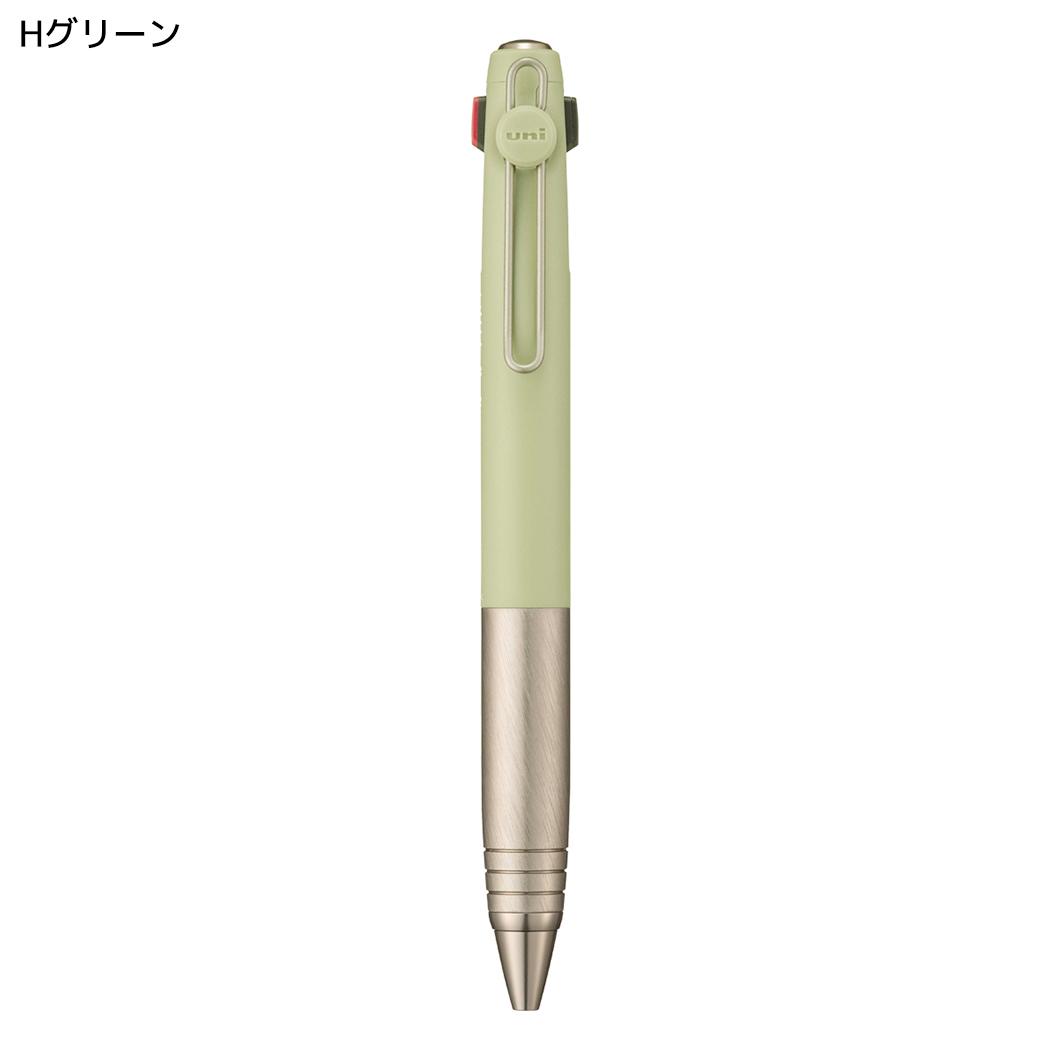 黒赤青3色ボールペン uniball ZENTO 3 0.38mm ユニボール ゼント 3色ボールペン フローモデル Hグリーン 三菱鉛筆