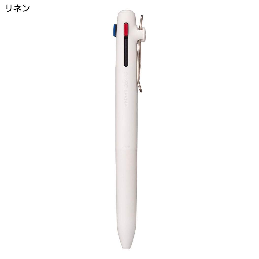 黒赤青3色ボールペン uniball ZENTO 3 0.38mm ユニボール ゼント 3色ボールペン スタンダードモデル リネン 三菱鉛筆