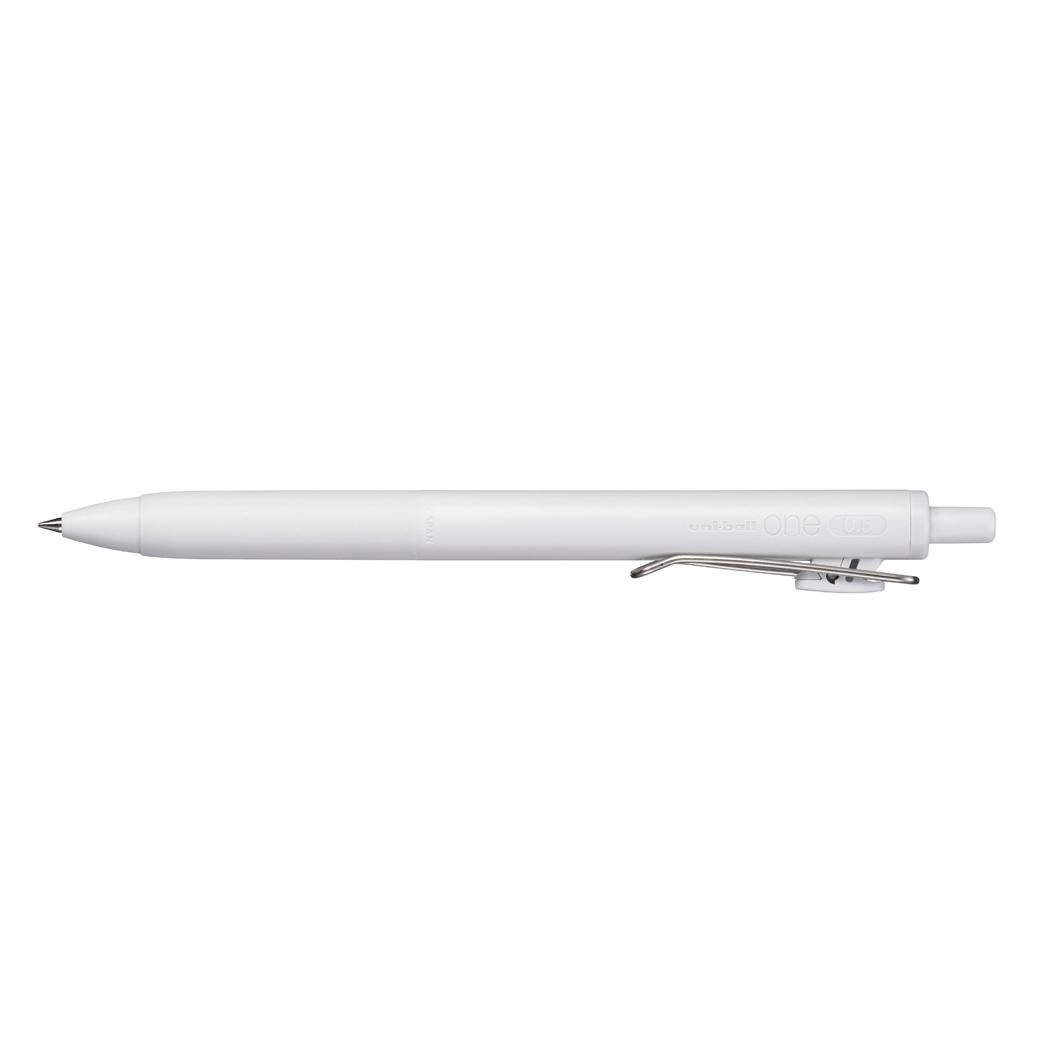 ボールペン ゲルインクボールペン ユニボールワン 0.50mm クリエイティブカラー 白 三菱鉛筆 新学期準備文具 事務用品 グッズ メール便可 シネマコレクション