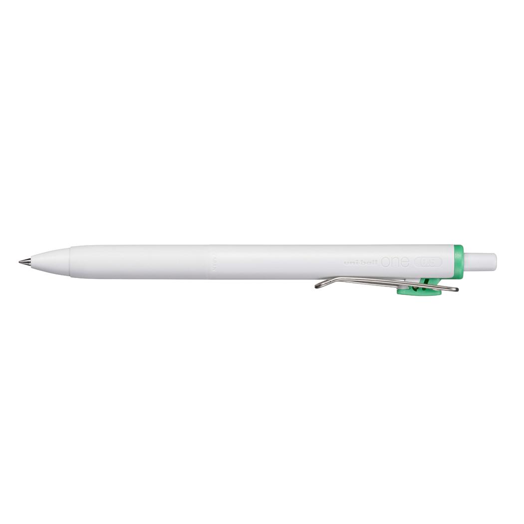 ボールペン ゲルインクボールペン ユニボールワン 0.50mm クリエイティブカラー シマーミントグリーン 三菱鉛筆 新学期準備文具 事務用品 グッズ メール便可 シネマコレクション
