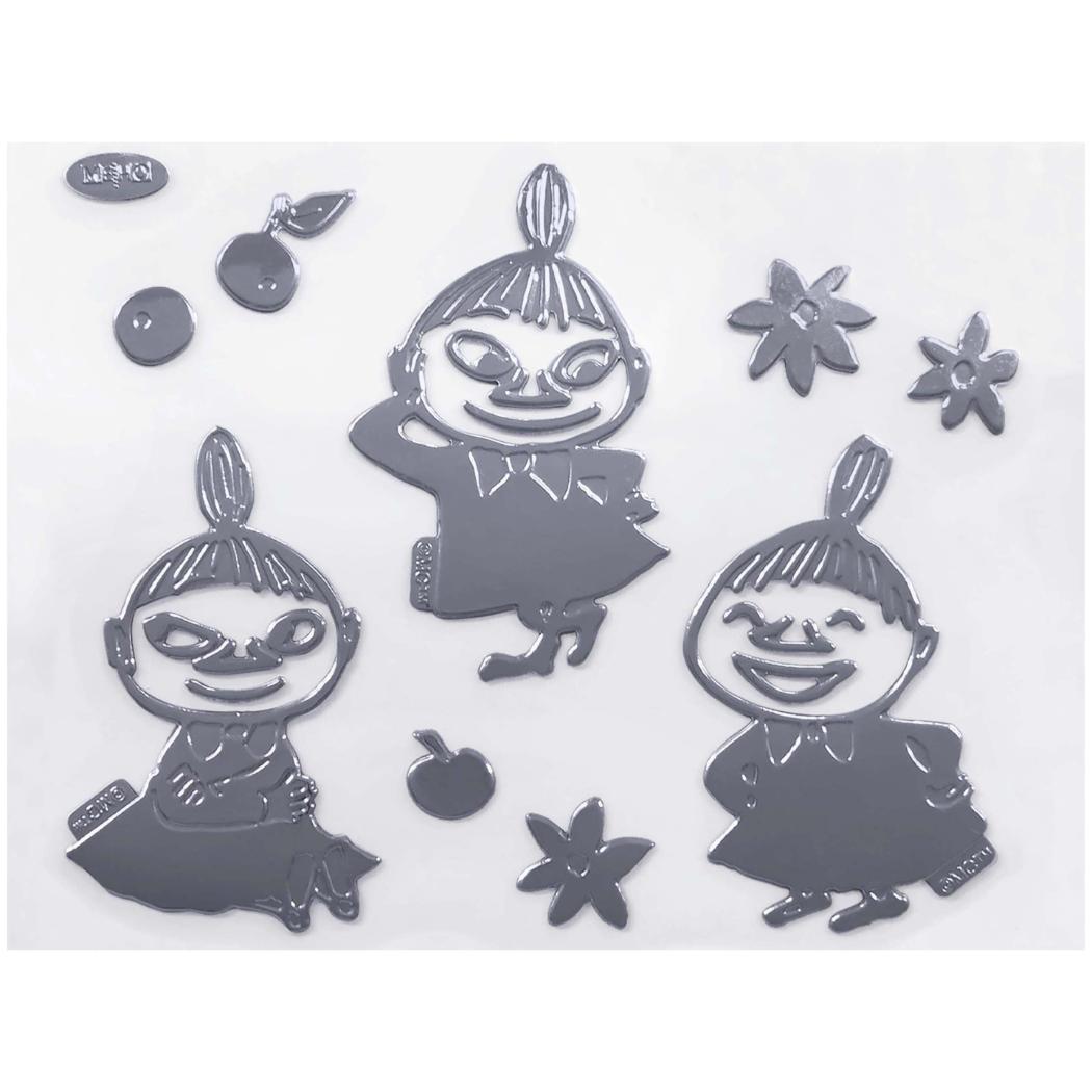 ムーミン ビッグステッカー エンブレムステッカー ラージ リトルミイ 北欧 三金商事 MEIHO カー用品 キャラクター グッズ メール便可 シネマコレクション