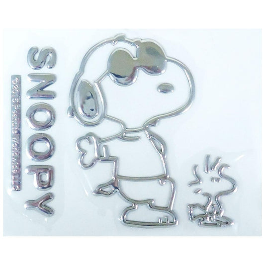 スヌーピー ビッグステッカー エンブレムステッカー C ピーナッツ 三金商事 MEIHO カー用品 キャラクター グッズ メール便可 シネマコレクション