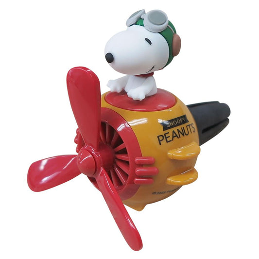 スヌーピー 芳香剤 エアコンマスコット FLYING ACE オーシャンの香り ピーナッツ 三金商事