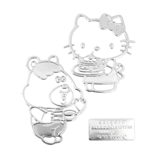 スイマーxサンリオキャラクターズ ビッグステッカー チャームステッカー ハローキティ SWIMMER 三金商事 MEIHO カー用品 キャラクター グッズ メール便可 シネマコレクション