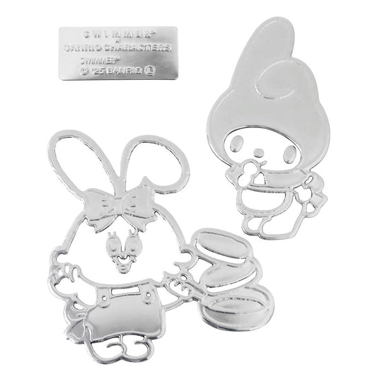 スイマーxサンリオキャラクターズ ビッグステッカー チャームステッカー マイメロディ SWIMMER 三金商事 MEIHO カー用品 キャラクター グッズ メール便可 シネマコレクション