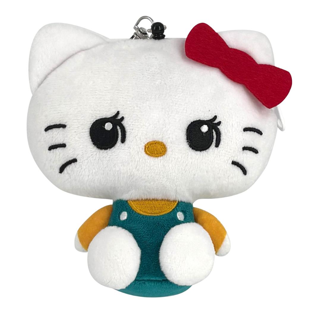 スイマーxサンリオキャラクターズ 定期入れ リール付き ぬいぐるみパスケース ハローキティ SWIMMER 三金商事