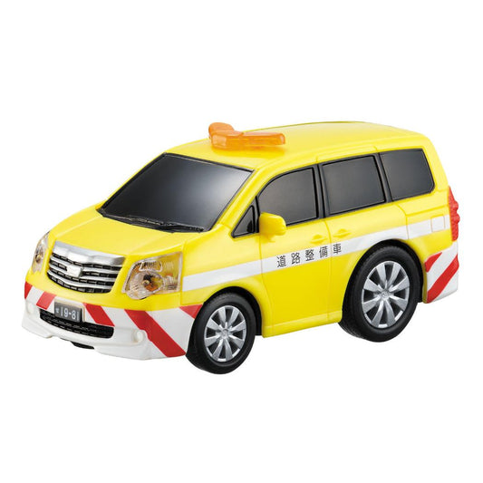 ドライブタウン おもちゃ プルバックカー NO.3 トヨタ ノア道路整備車 自動車 マルカ株式会社 ミニカー くるま のりもの グッズ シネマコレクション