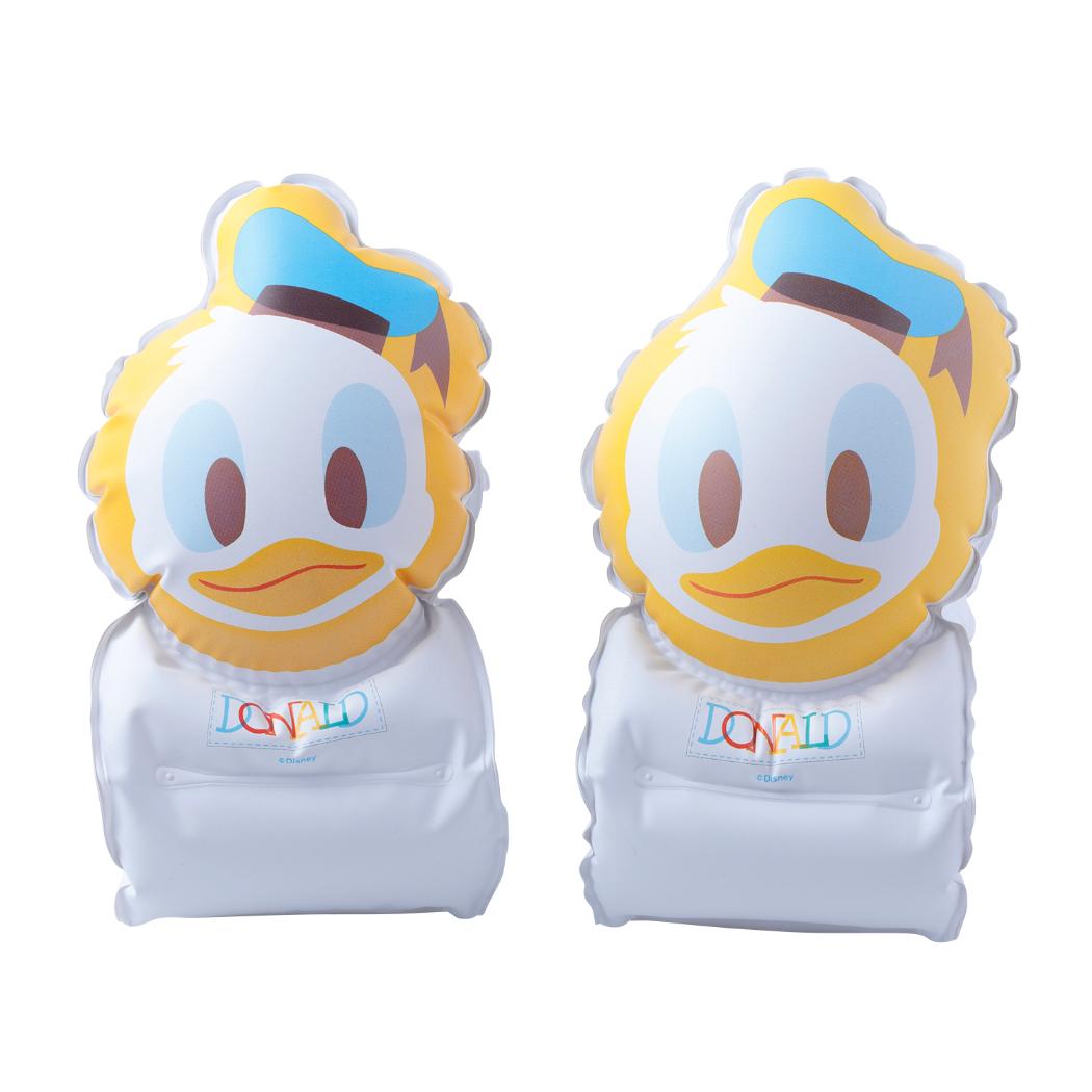 ドナルドダック 腕用浮き輪 フェイス付アームリング ディズニー マルカ 海プール サマーレジャー用品 キャラクター グッズ シネマコレクション