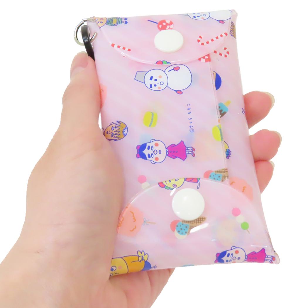【お一人様1つ限り】コジコジ ボンボンドロップシール みんな 1シート付!ミニポーチ クリップ キーリング セット