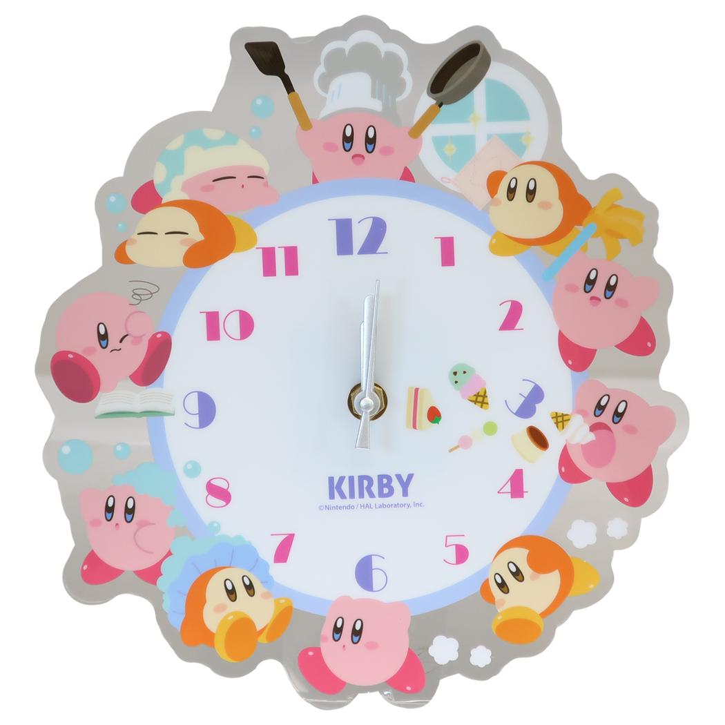 星のカービィ 壁掛け時計 アクリル壁掛け時計 カービィ＆ワドルディ マリモクラフト