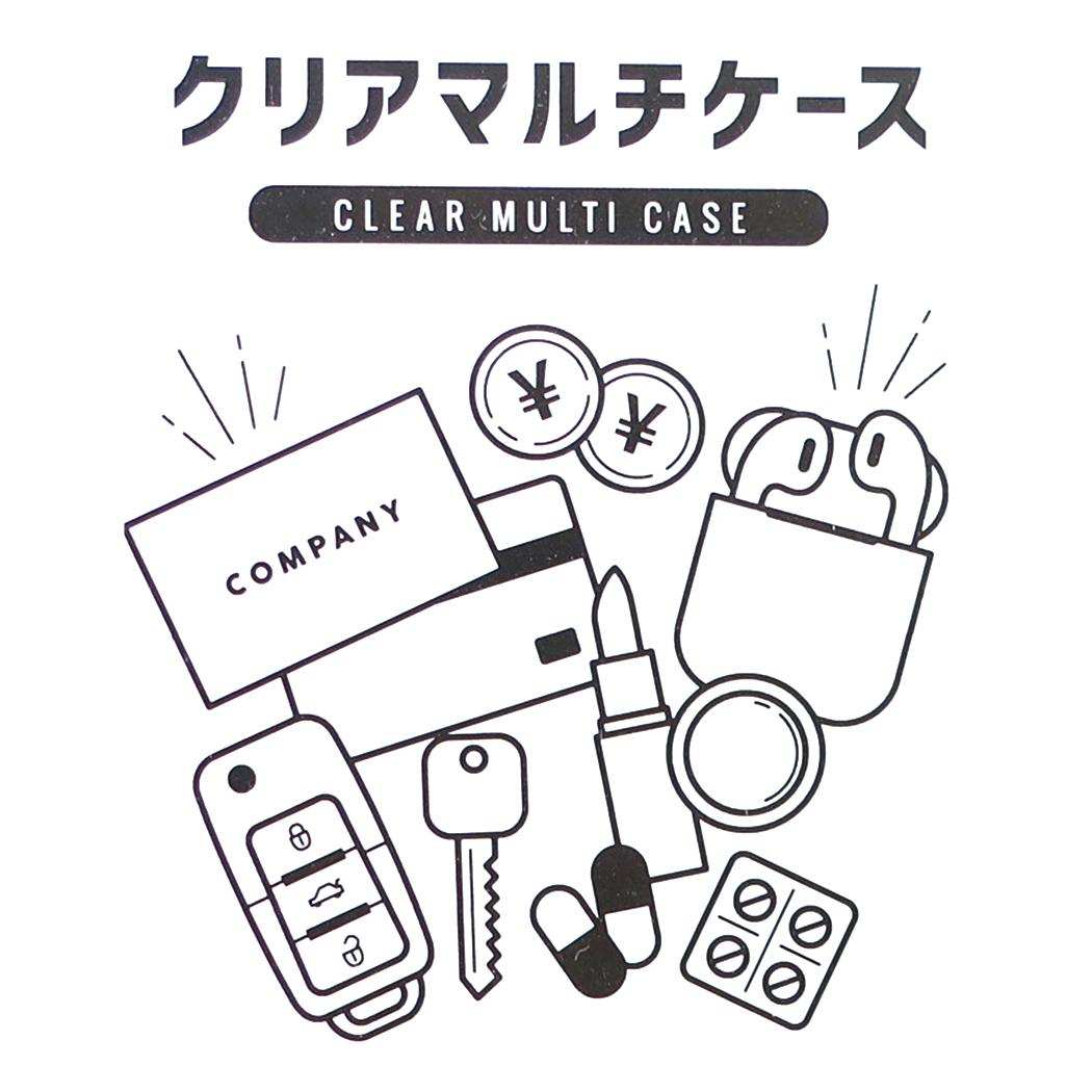 くらはしれいxサンリオキャラクターズ ミニポーチ クリアマルチケースSS マイメロディ マリモクラフト
