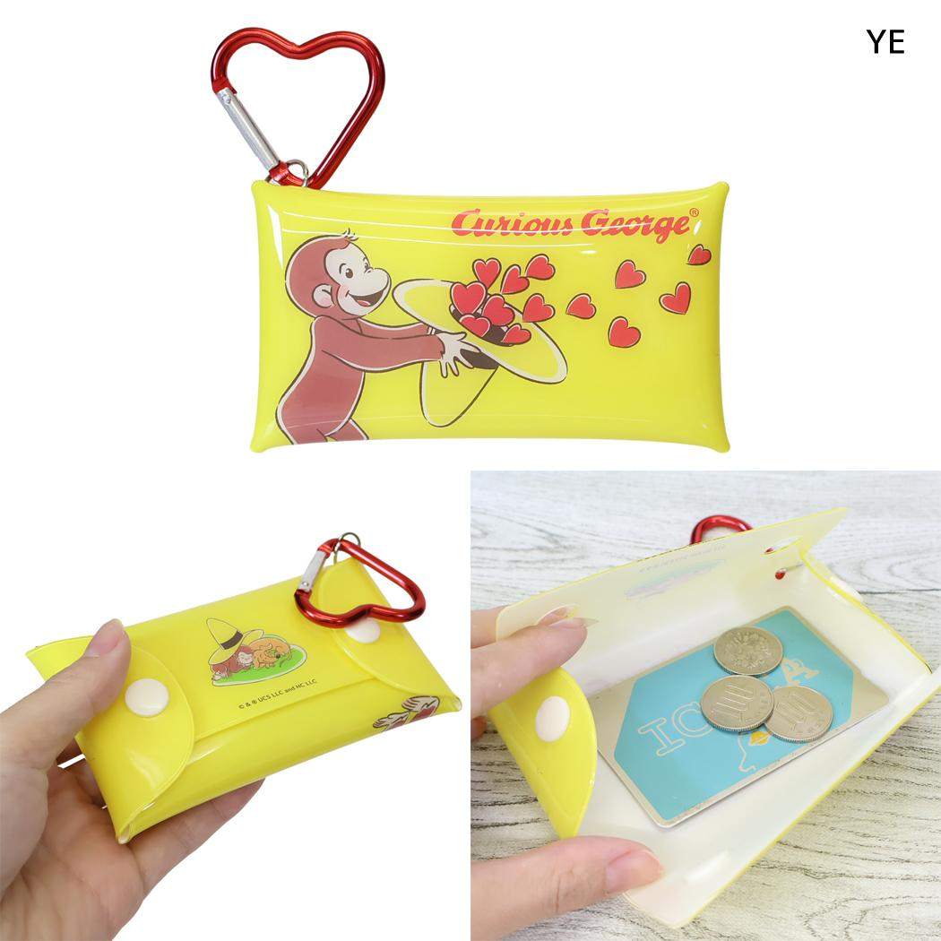 おさるのジョージ 85周年 ミニポーチ クリアマルチケースS YE マリモクラフト