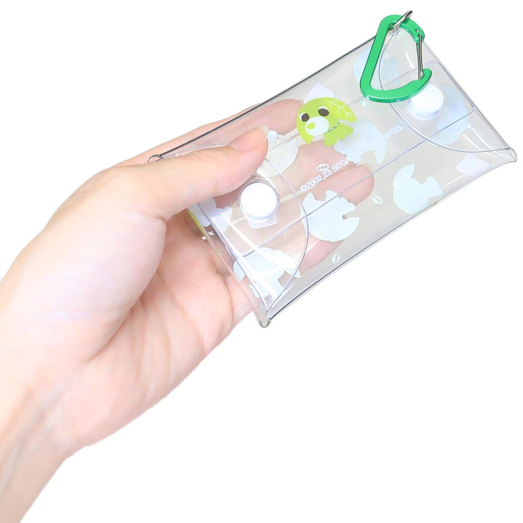 【お一人様1つ限り】お茶犬 ボンボンドロップシール みんな 1シート付!ミニポーチ セット