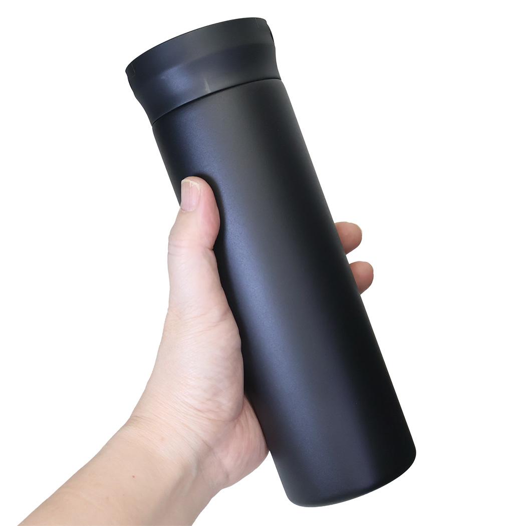 スヌーピー 保温保冷水筒 ハンドル付きステンレスボトル 500ml アウトドアシリーズ BK ピーナッツ マリモクラフト