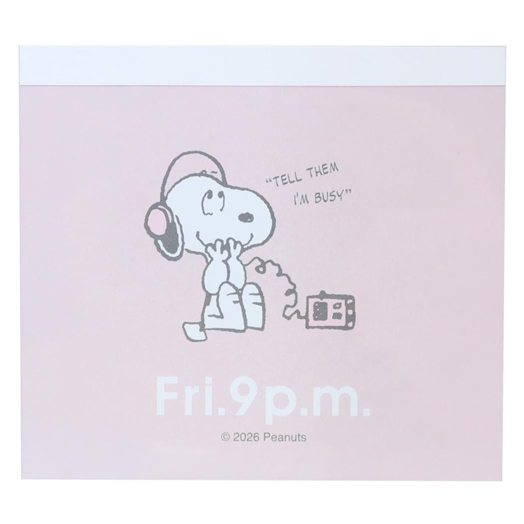 スヌーピー メモ帳 Todays Snoopy メモパッド PK ピーナッツ マリモクラフト