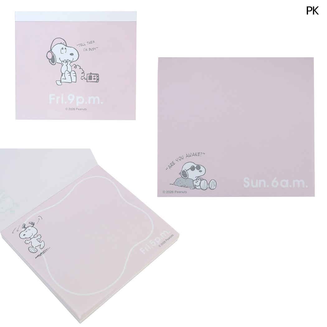 スヌーピー メモ帳 Todays Snoopy メモパッド PK ピーナッツ マリモクラフト