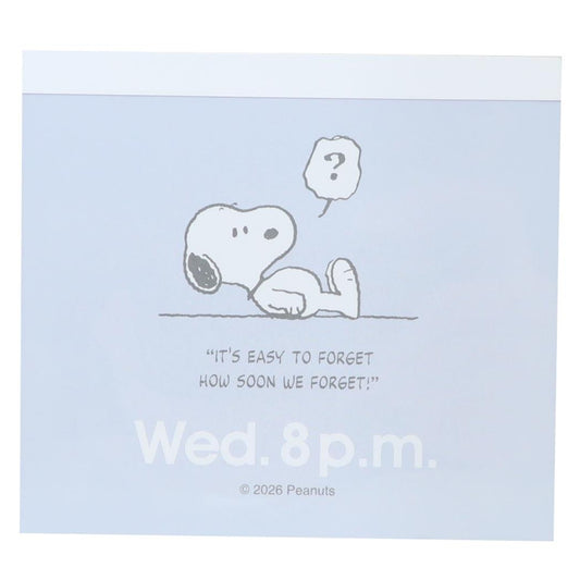 スヌーピー メモ帳 Todays Snoopy メモパッド BL ピーナッツ マリモクラフト
