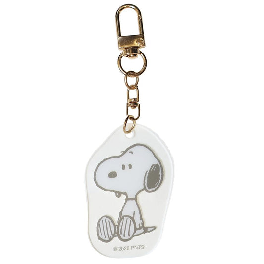 スヌーピー キーリング Todays Snoopy アクリルキーホルダー おすわり ピーナッツ マリモクラフト