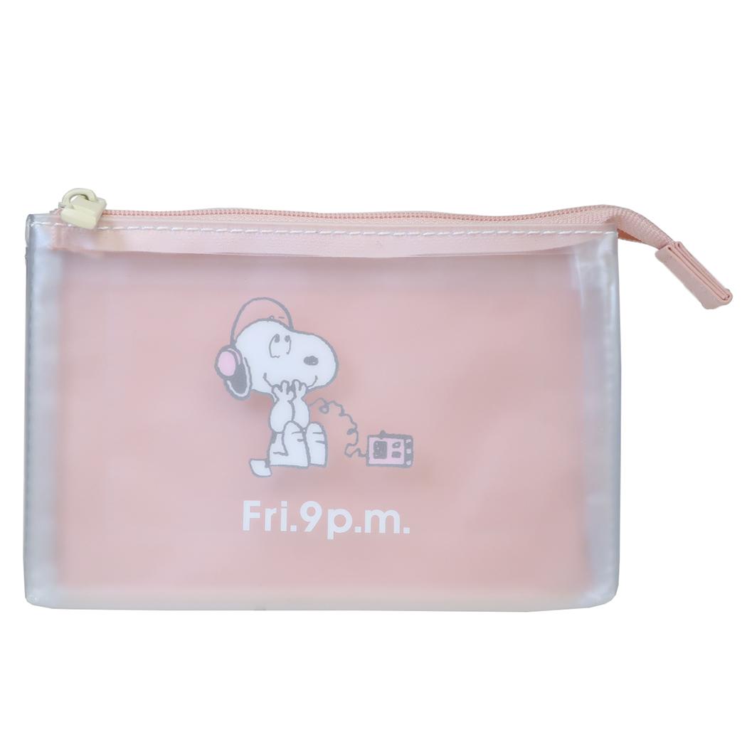スヌーピー ミニポーチ Todays Snoopy ミニ3ポケットポーチ PK ピーナッツ マリモクラフト