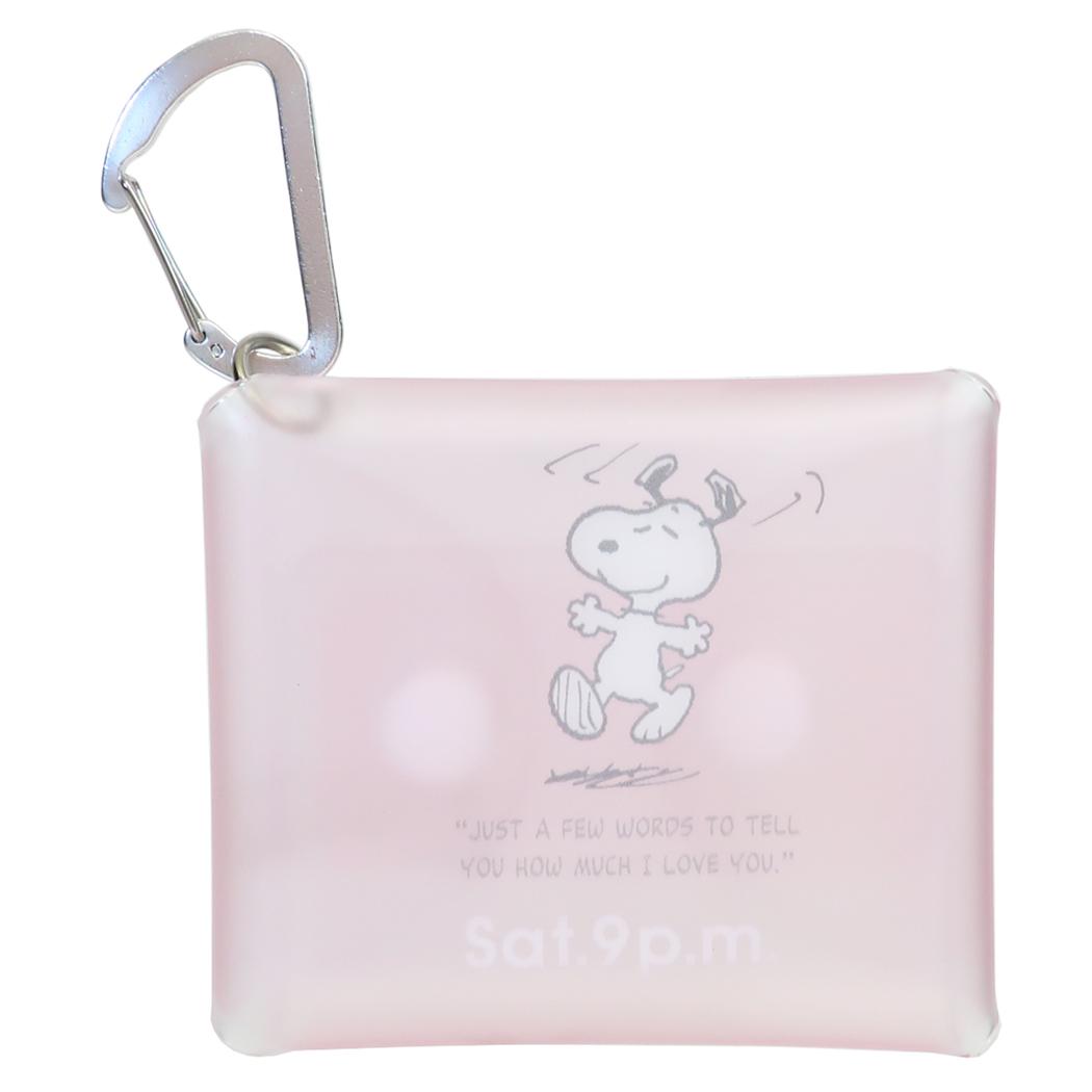 スヌーピー ミニポーチ Todays Snoopy クリアマルチケースSS PK ピーナッツ マリモクラフト