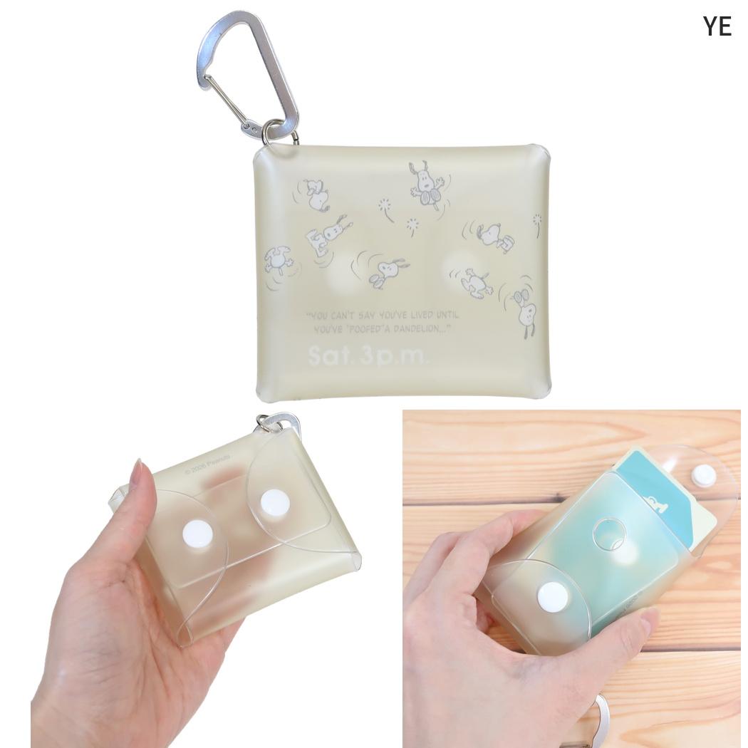 スヌーピー ミニポーチ Todays Snoopy クリアマルチケースSS YE ピーナッツ マリモクラフト