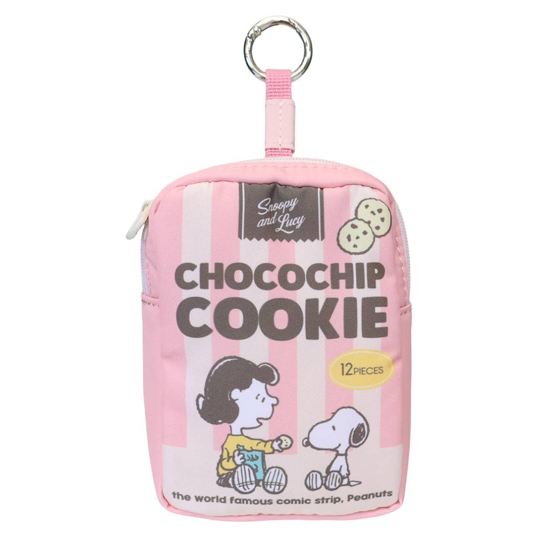 スヌーピー マルチポーチ カラビナ ポーチ チョコチップクッキー ピーナッツ マリモクラフト